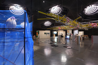 Ausstellungsansicht der Ausstellung "wie es sein wird" der STEIERMARK SCHAU (neue Landesausstellung) im Kunsthaus Graz