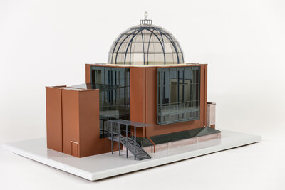 Model of new synagogue at Graz