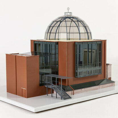 Modell der neuen Grazer Synagoge