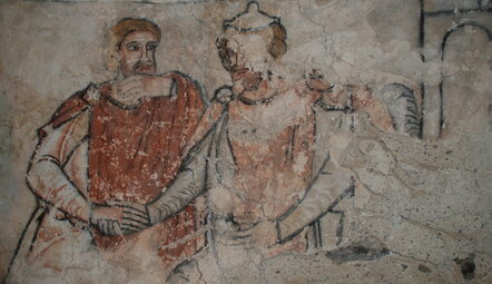 Wandmalereien in Frauenburg 1220 - 1230