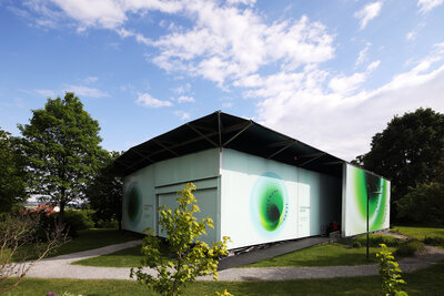 Ansicht, mobiler Pavillon, Hartberg