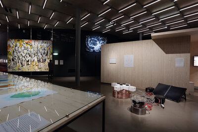 Ausstellungsansicht der Ausstellung "wie es sein wird" der STEIERMARK SCHAU (neue Landesausstellung) im Kunsthaus Graz